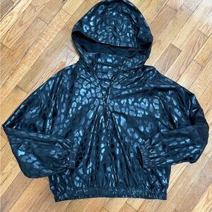 Stylish Black Leopard Print Women's Hoodie